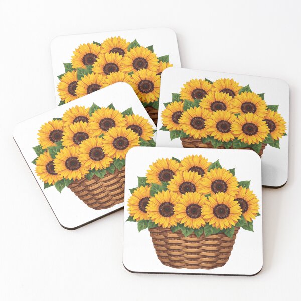 Item preview, Garden Sunflowers Basket Sticker, Garden Magnets   designed and sold by colorleafz.