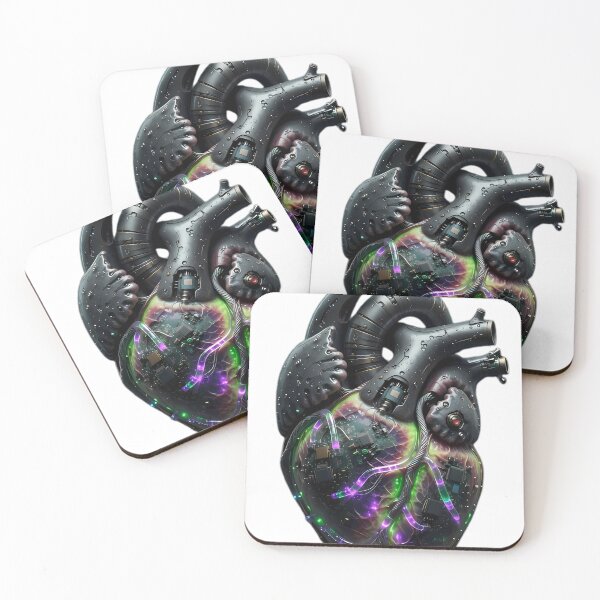 Item preview, Cybernetic Pulse - Biomechanical Human Heart designed and sold by NEONVIBEWEAR.