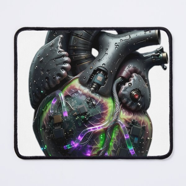 Item preview, Cybernetic Pulse - Biomechanical Human Heart designed and sold by NEONVIBEWEAR.