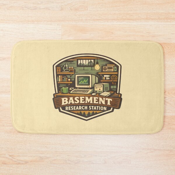 Item preview, Basement Research Station Nerd Culture Retro Lab designed and sold by SplashTastic.