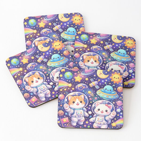 Item preview, Cute Space Cats Pattern – Kawaii Galaxy Astronaut Phone Case designed and sold by DrizzyV.