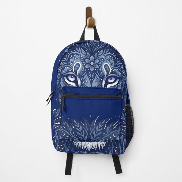 Item preview, Indigo Mystic Lion – Sacred Guardian of the Digital Void designed and sold by PawsyVibe.