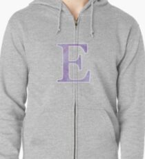 Grape Watercolor Ε Zipped Hoodie