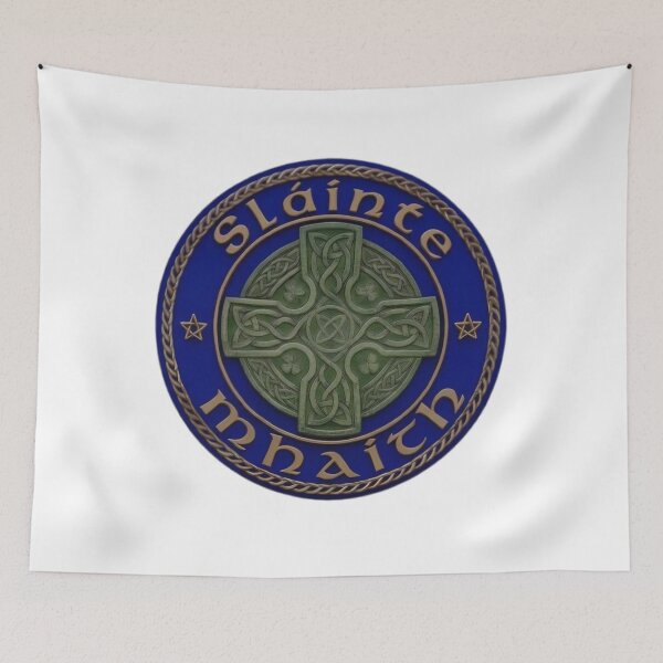 Item preview, Sláinte Mhaith Celtic Knotwork - Deep Blue and Vintage Gold designed and sold by MuggyandMo.