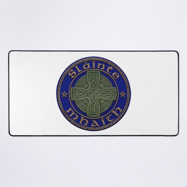 Item preview, Sláinte Mhaith Celtic Knotwork - Deep Blue and Vintage Gold designed and sold by MuggyandMo.