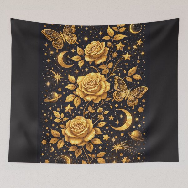 Item preview, Elegant Gold Roses and Butterflies – Luxury Dark Aesthetic Phone Case designed and sold by DrizzyV.