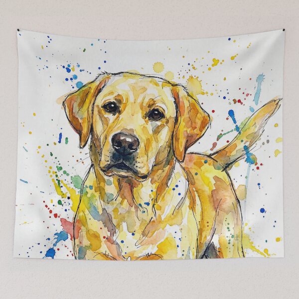 Item preview, Colourful Labrador Dog Art designed and sold by Printpix.
