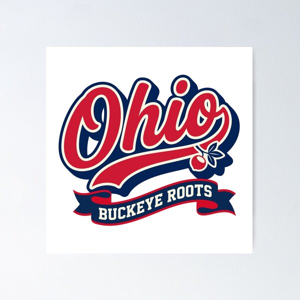 Item preview, Ohio Buckeye Roots Retro Vintage Script designed and sold by Cozy-Old-Pub.