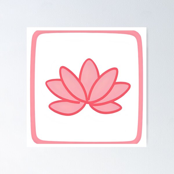 Item preview, Minimalist lotus flower graphic icon designed and sold by ArtEllary.