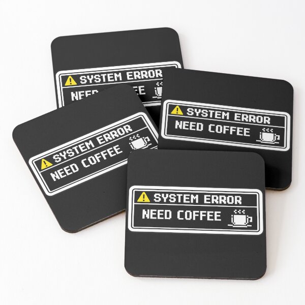 Item preview, SYSTEM ERROR: NEED COFFEE designed and sold by Timeless Junction.