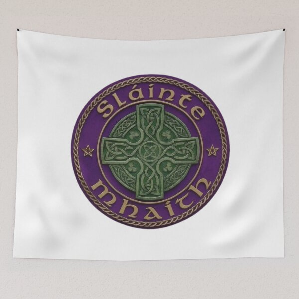Item preview, Sláinte Mhaith Celtic Knotwork - Royal Purple and Vintage Gold designed and sold by MuggyandMo.