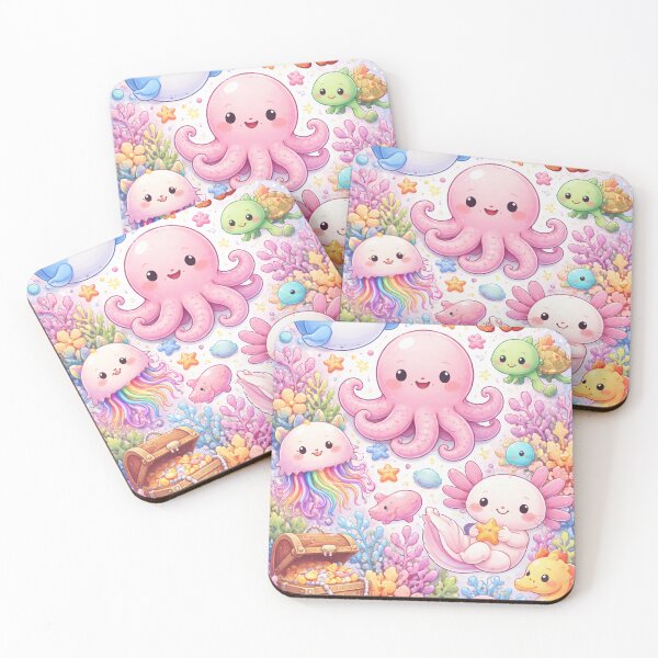 Item preview, Cute Underwater Creatures Pattern – Kawaii Ocean Phone Case designed and sold by DrizzyV.