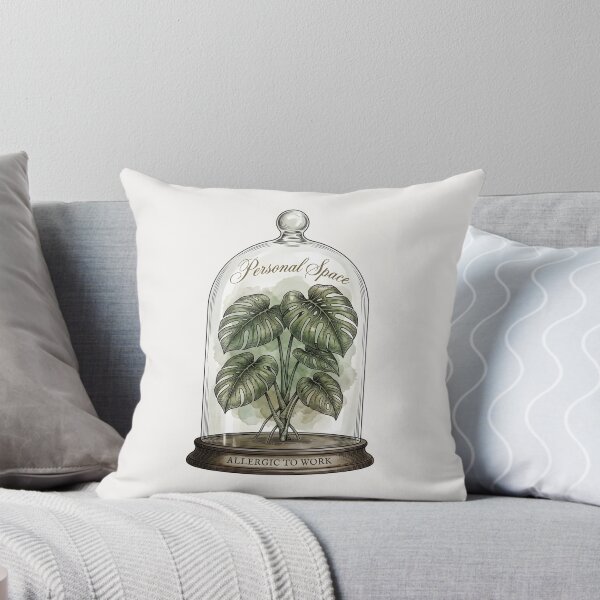 Item preview, Personal Space Allergic To Work Monstera Introvert designed and sold by SplashTastic.
