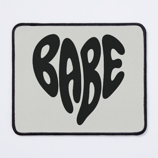 Item preview, Babe Heart Retro Typography designed and sold by WAMTEES.