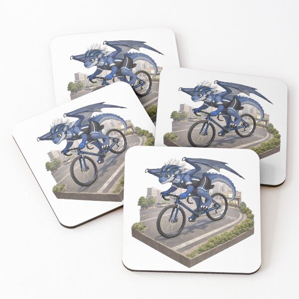 Item preview, Gravel Bike Dragon – Dragon on a bicycle in the city designed and sold by TunikaSVEN93.