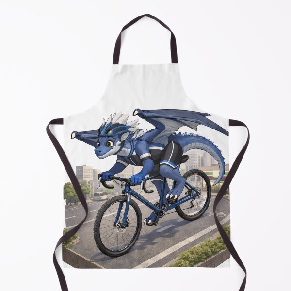Item preview, Gravel Bike Dragon – Dragon on a bicycle in the city designed and sold by TunikaSVEN93.