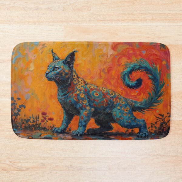 Item preview, Whimsical Blue Cat designed and sold by Mary Spencer.