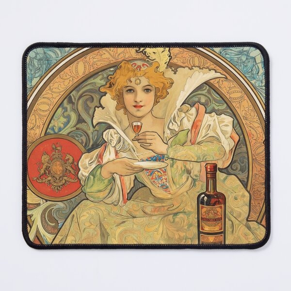 Item preview, Art Nouveau Vintage Rum Advertisement Elegant Woman Poster for Retro Art Lovers designed and sold by RickE.