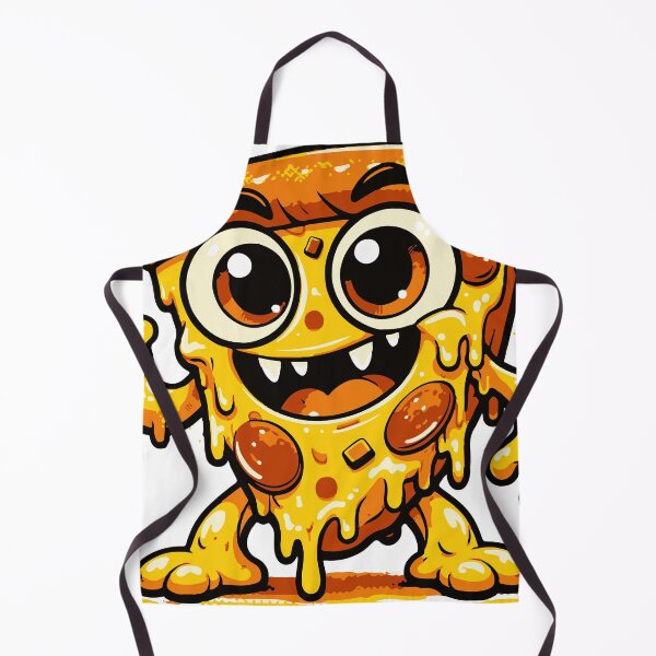 Item preview, A humorous monster character made entirely from a slice of pizza. The playful expression and simple composition make it ideal for stickers. designed and sold by Dejbar.