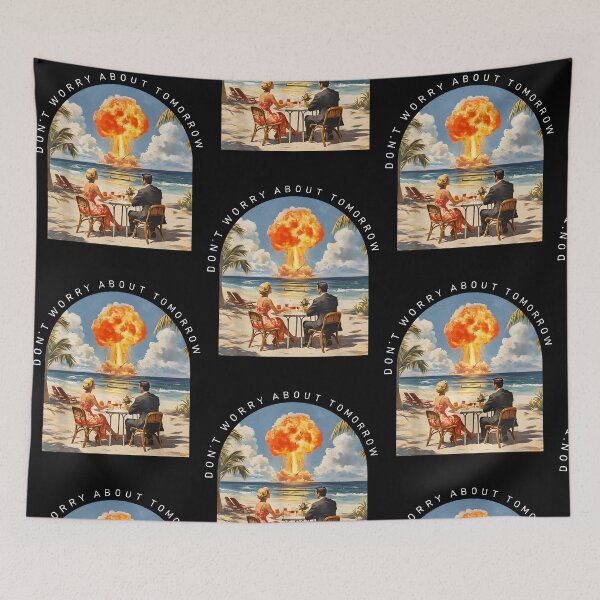 Item preview, Don’t Worry About Tomorrow Matthew 6:34 Christian Dark Humor designed and sold by RDGNR.