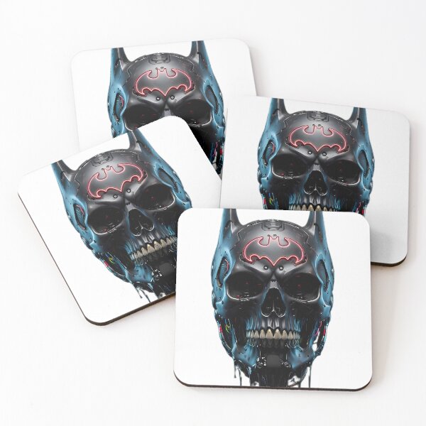 Item preview, Cybernetic Dark Knight - Biomechanical Bat Skull designed and sold by NEONVIBEWEAR.