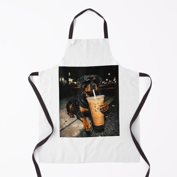 Item preview, Funny Rottweiler Metzgerhund Drinking Iced Coffee Lover Dog designed and sold by RDGNR.