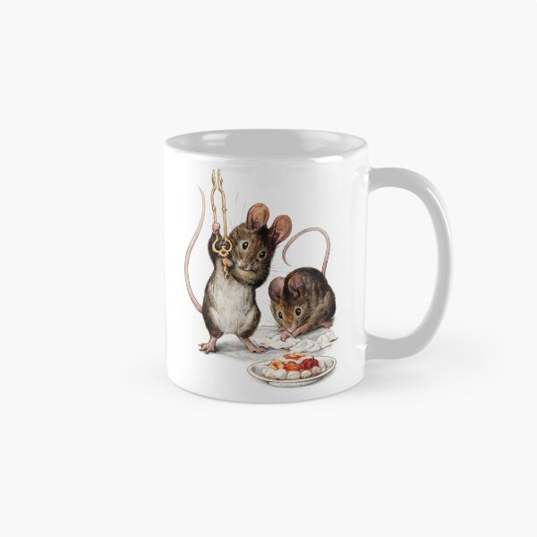 Item preview, Vintage Storybook Mouse Illustration Cute Kitchen Mice for Cottagecore Animal Lovers designed and sold by RickE.