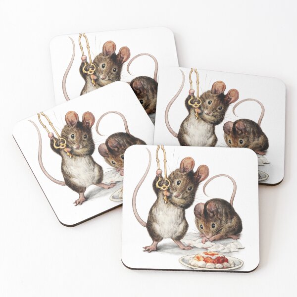 Item preview, Vintage Storybook Mouse Illustration Cute Kitchen Mice for Cottagecore Animal Lovers designed and sold by RickE.