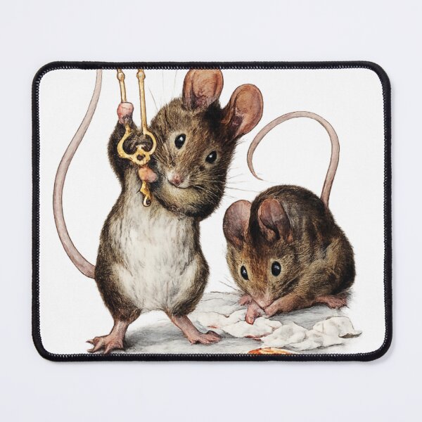 Item preview, Vintage Storybook Mouse Illustration Cute Kitchen Mice for Cottagecore Animal Lovers designed and sold by RickE.