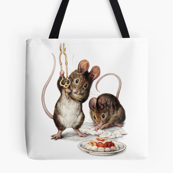 Item preview, Vintage Storybook Mouse Illustration Cute Kitchen Mice for Cottagecore Animal Lovers designed and sold by RickE.