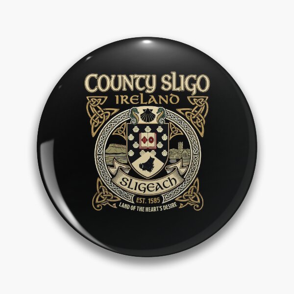 Item preview, County Sligo Ireland Irish Heritage Gaeilge Gaelic Celtic Harp designed and sold by RDGNR.