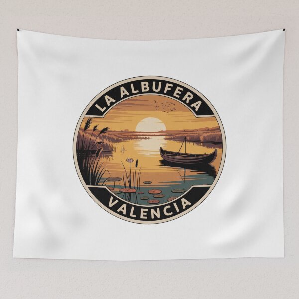 Item preview, Valencia Spain: La Albufera Lotus and Boat Nature designed and sold by CircinusStore.