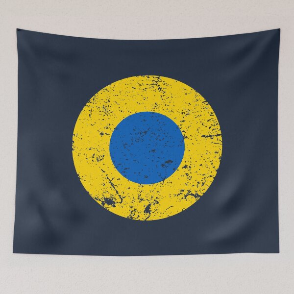 Item preview, Ukraine Roundel / Insignia - Worn / Eroded / Aged / Grunge (Large) designed and sold by STUDIO-72.
