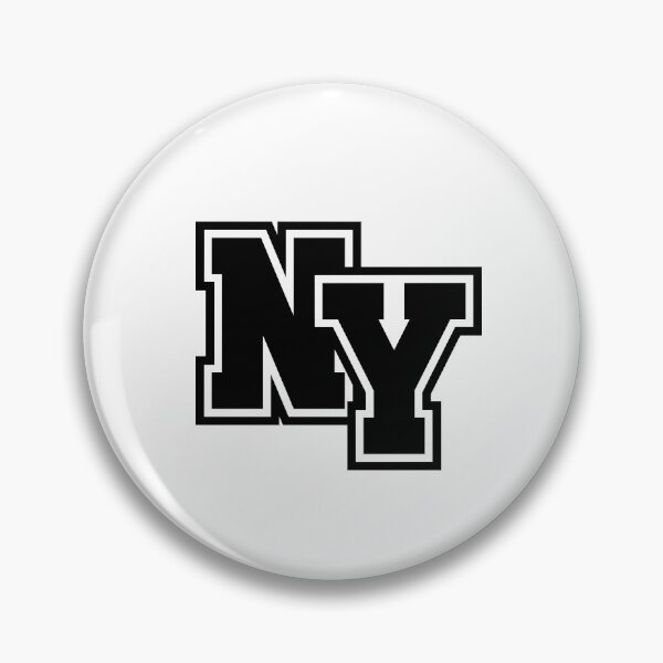 Item preview, Classic NY Bold Initials Black Monogram Art designed and sold by stickerorange.