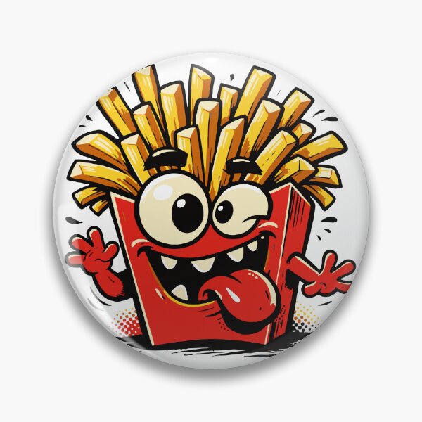 Item preview, A silly monster made entirely of french fries with wild fry hair and a goofy face. The absurd concept makes it perfect for fun merchandise. designed and sold by Dejbar.
