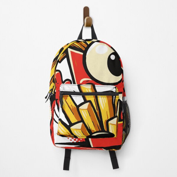 Item preview, A silly monster made entirely of french fries with wild fry hair and a goofy face. The absurd concept makes it perfect for fun merchandise. designed and sold by Dejbar.