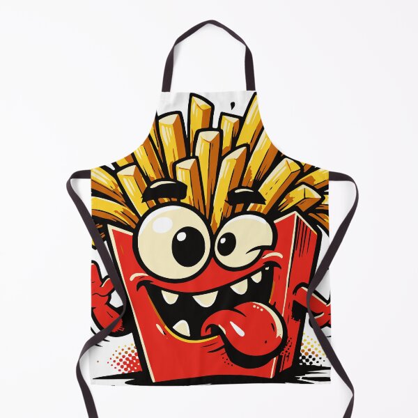 Item preview, A silly monster made entirely of french fries with wild fry hair and a goofy face. The absurd concept makes it perfect for fun merchandise. designed and sold by Dejbar.