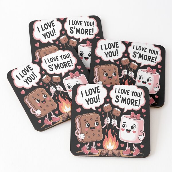 Item preview, I Love You S'mores Marshmallow Summer Camp designed and sold by CottonCandyPrin.