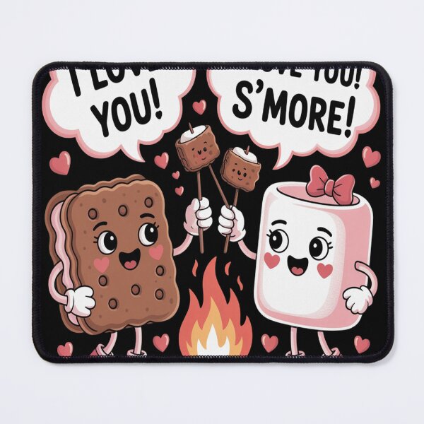 Item preview, I Love You S'mores Marshmallow Summer Camp designed and sold by CottonCandyPrin.