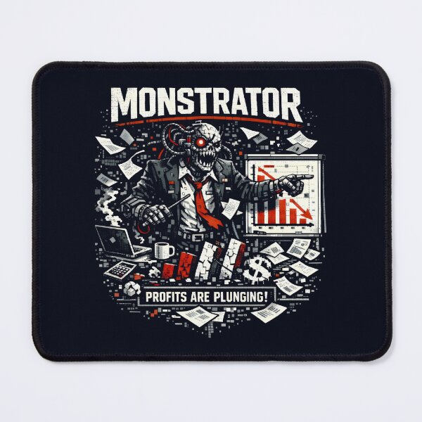 Item preview, Profits Are Plunging Monstrator Boss Corporate Satire Workplace Stress designed and sold by SplashTastic.