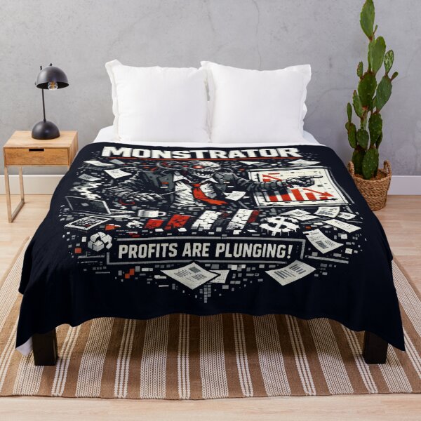 Item preview, Profits Are Plunging Monstrator Boss Corporate Satire Workplace Stress designed and sold by SplashTastic.
