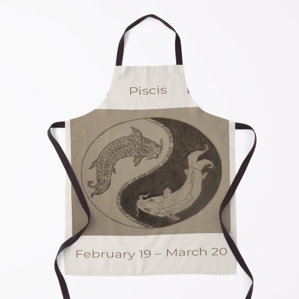 Item preview, Pisces Zodiac – Yin Yang Fish Pencil Drawing designed and sold by ManiPopi998877.