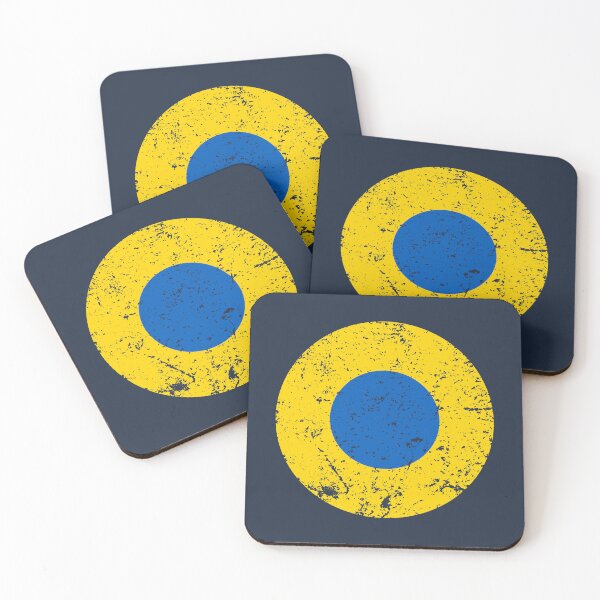 Item preview, Ukraine Roundel / Insignia - Worn / Eroded / Aged / Grunge (Small) designed and sold by STUDIO-72.