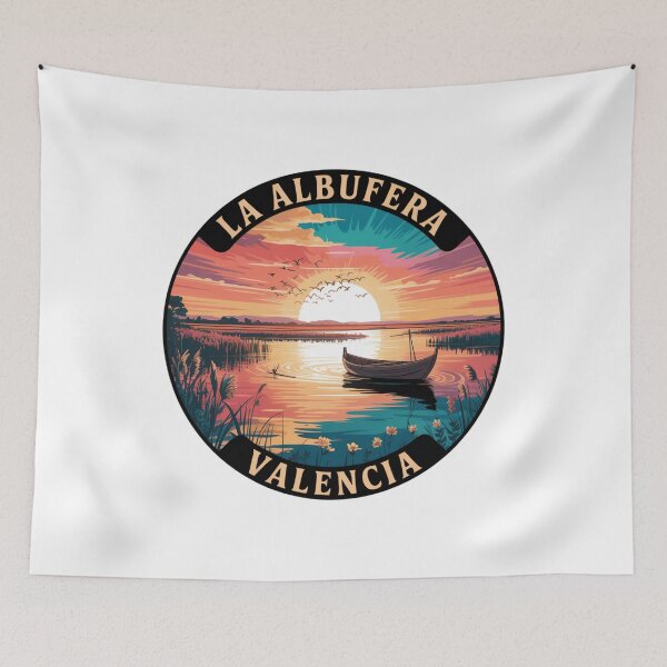 Item preview, Valencia Spain: La Albufera Colorful Lagoon Boat designed and sold by CircinusStore.
