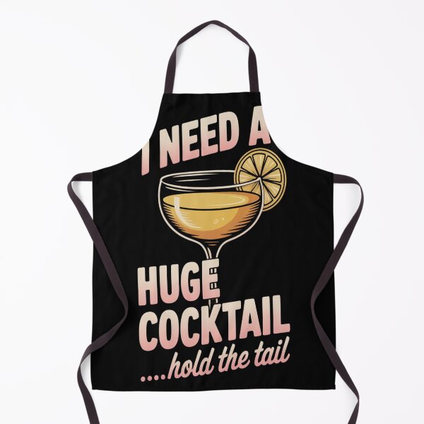 Item preview, I Need a Huge Cocktail Hold the Tail Summer Drinking Humor designed and sold by CottonCandyPrin.