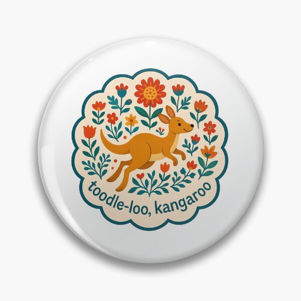 Item preview, Toodle-Loo Kangaroo – Scandinavian Folk Art Nursery Rhyme by heidiannemorris © designed and sold by FOLK ART FUSION.