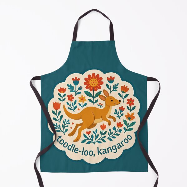 Item preview, Toodle-Loo Kangaroo – Scandinavian Folk Art Nursery Rhyme by heidiannemorris © designed and sold by FOLK ART FUSION by heidiannemorris.