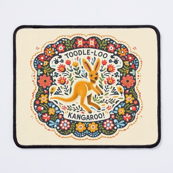 Item preview, Toodle-Loo Kangaroo – Scandinavian Folk Art Nursery Rhyme by heidiannemorris © designed and sold by FOLK ART FUSION by heidiannemorris.