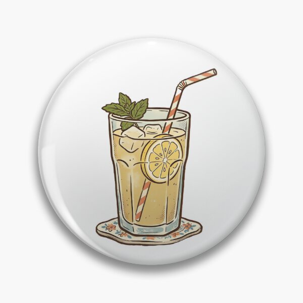 Item preview, Vintage Lemonade Glass with Mint designed and sold by urbinet.