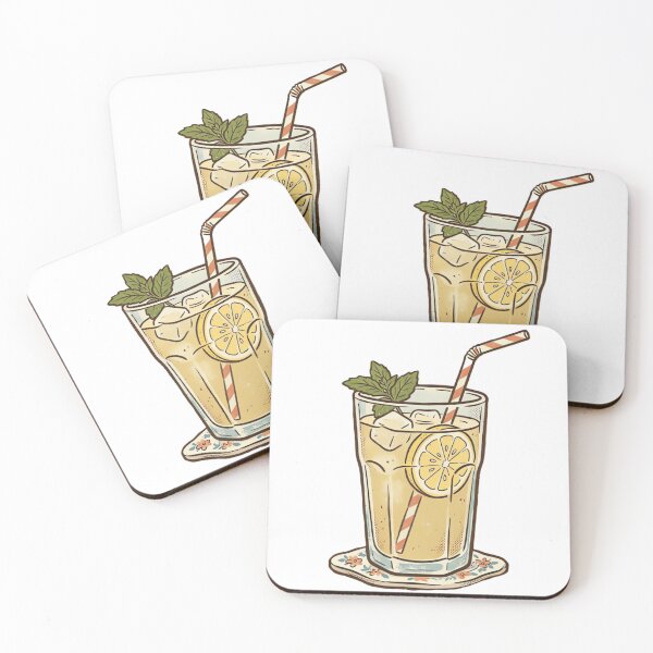 Item preview, Vintage Lemonade Glass with Mint designed and sold by urbinet.